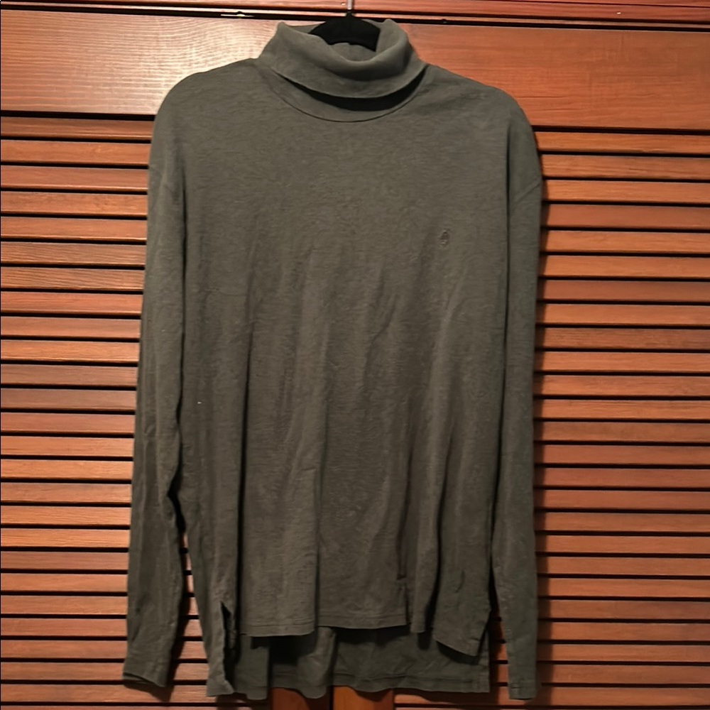 Vintage Men's Gray Polo Ralph Lauren 100% Cotton Turtleneck XL